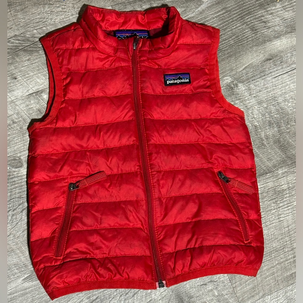 Patagonia red vest 18 months.